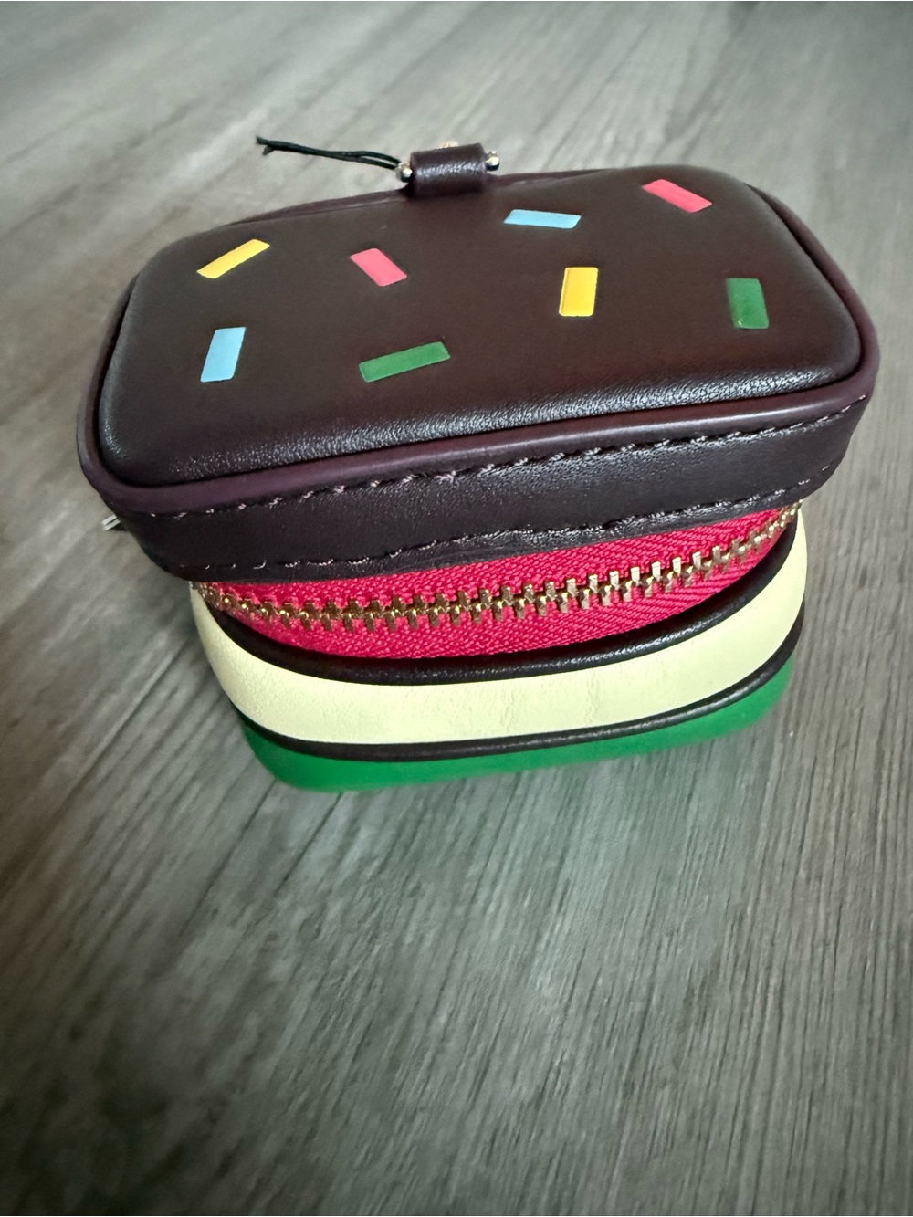 Kate Spade Sprinkled Layer Cake Coin Purse/Bag Charm NWT